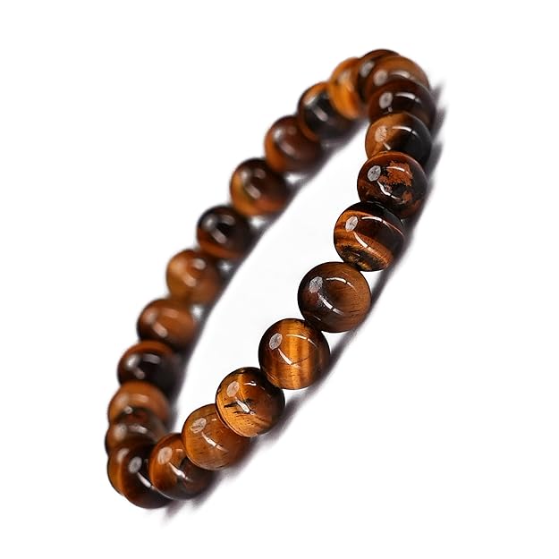 8mm Tiger Eye Crystal Bracelet